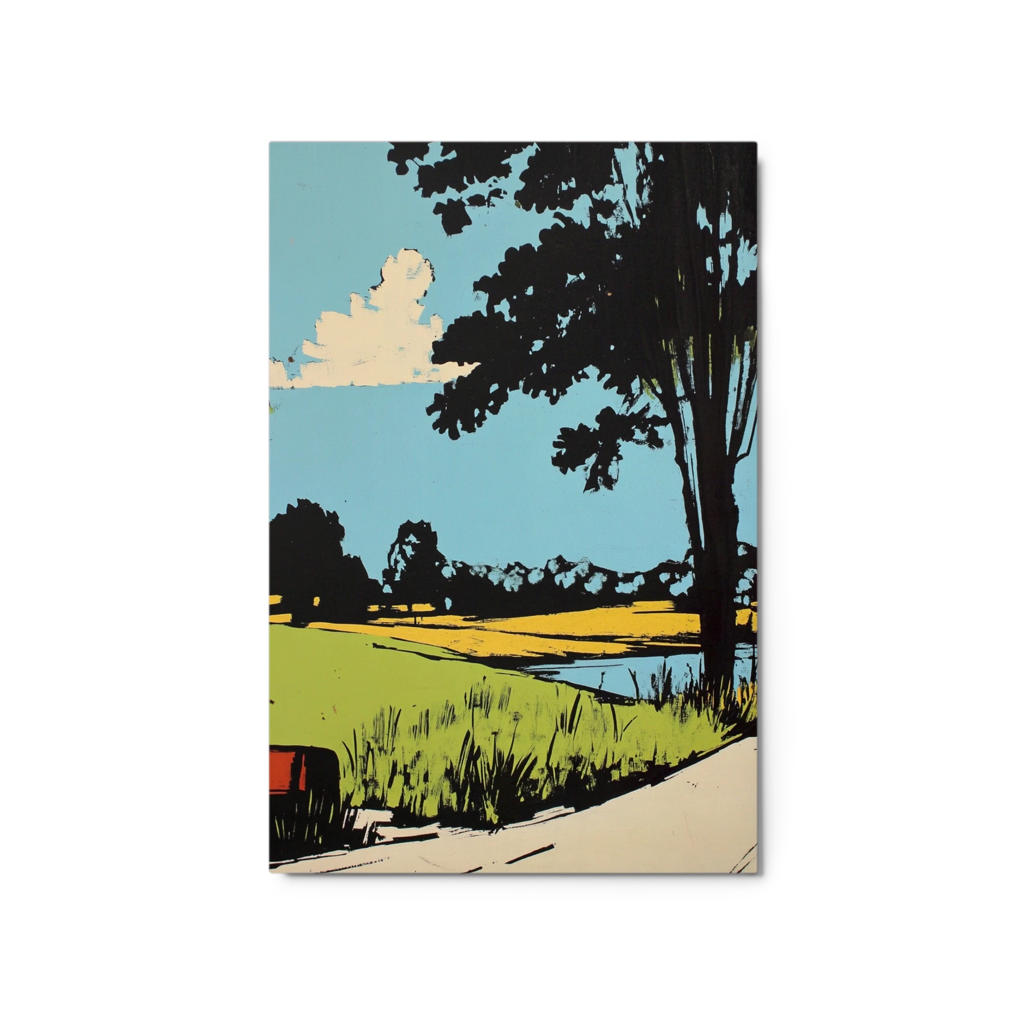 Landscape with Tree and Lake