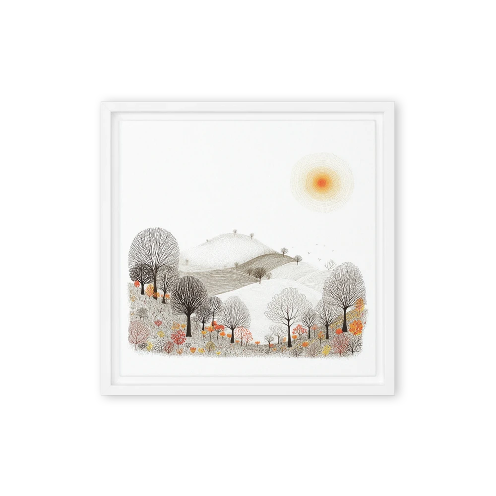 Autumn Sun Over Hills | Art Print