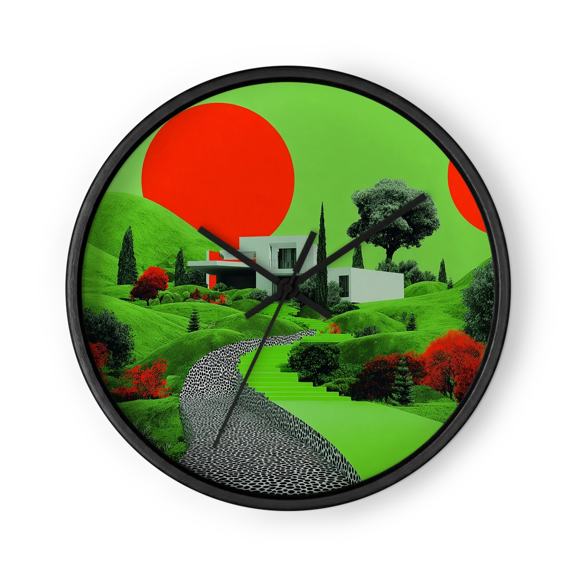 Red Sun over Green Villa