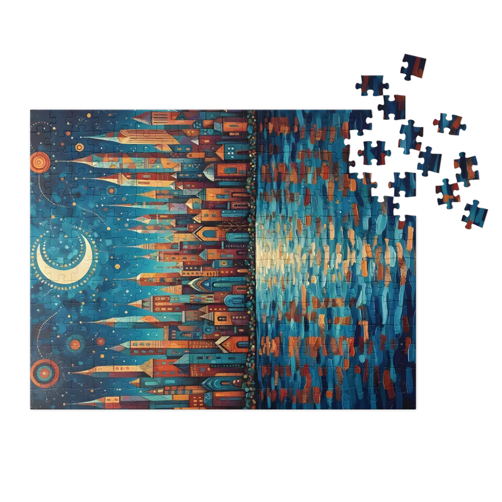 Fantastical Moonlit City