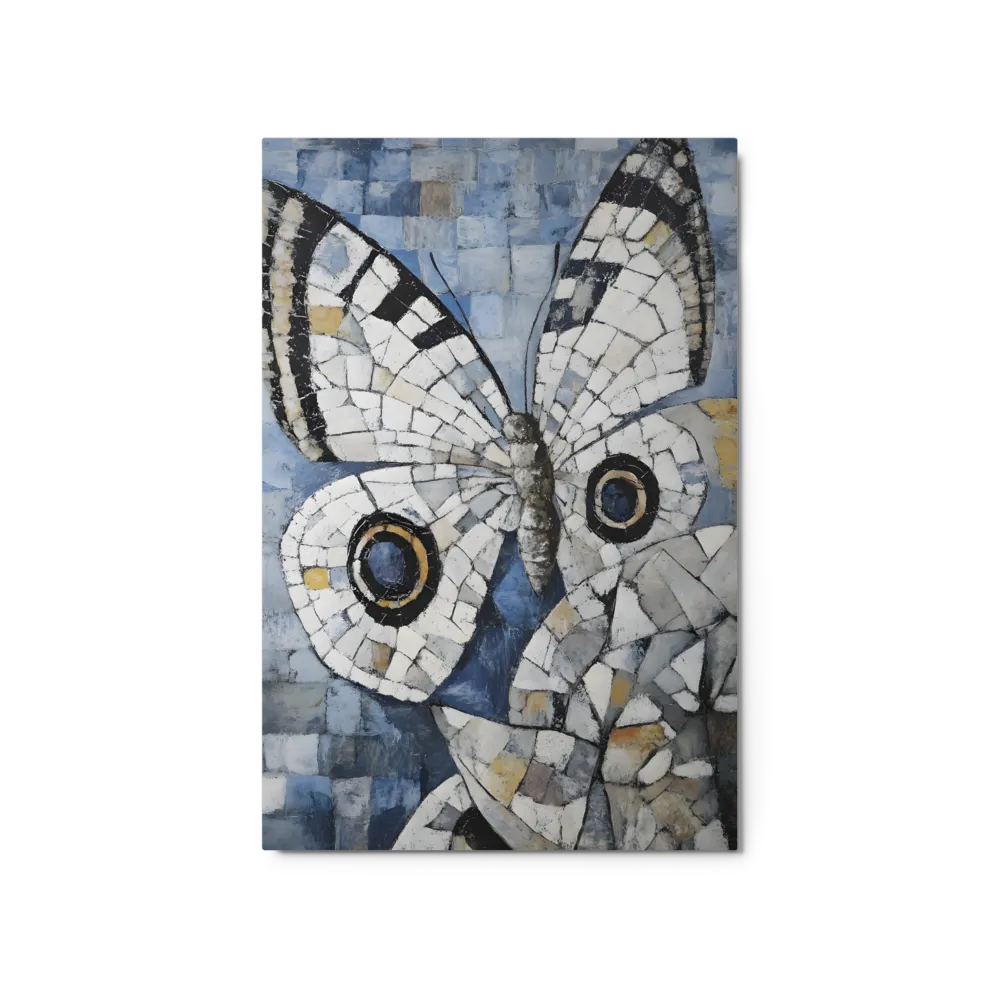 Textured Butterfly Mosaic 
 Metal Print | 20″x 30″