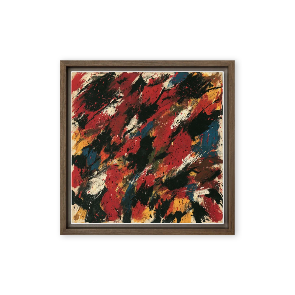 Red and Black Dynamic Abstraction | Art Print