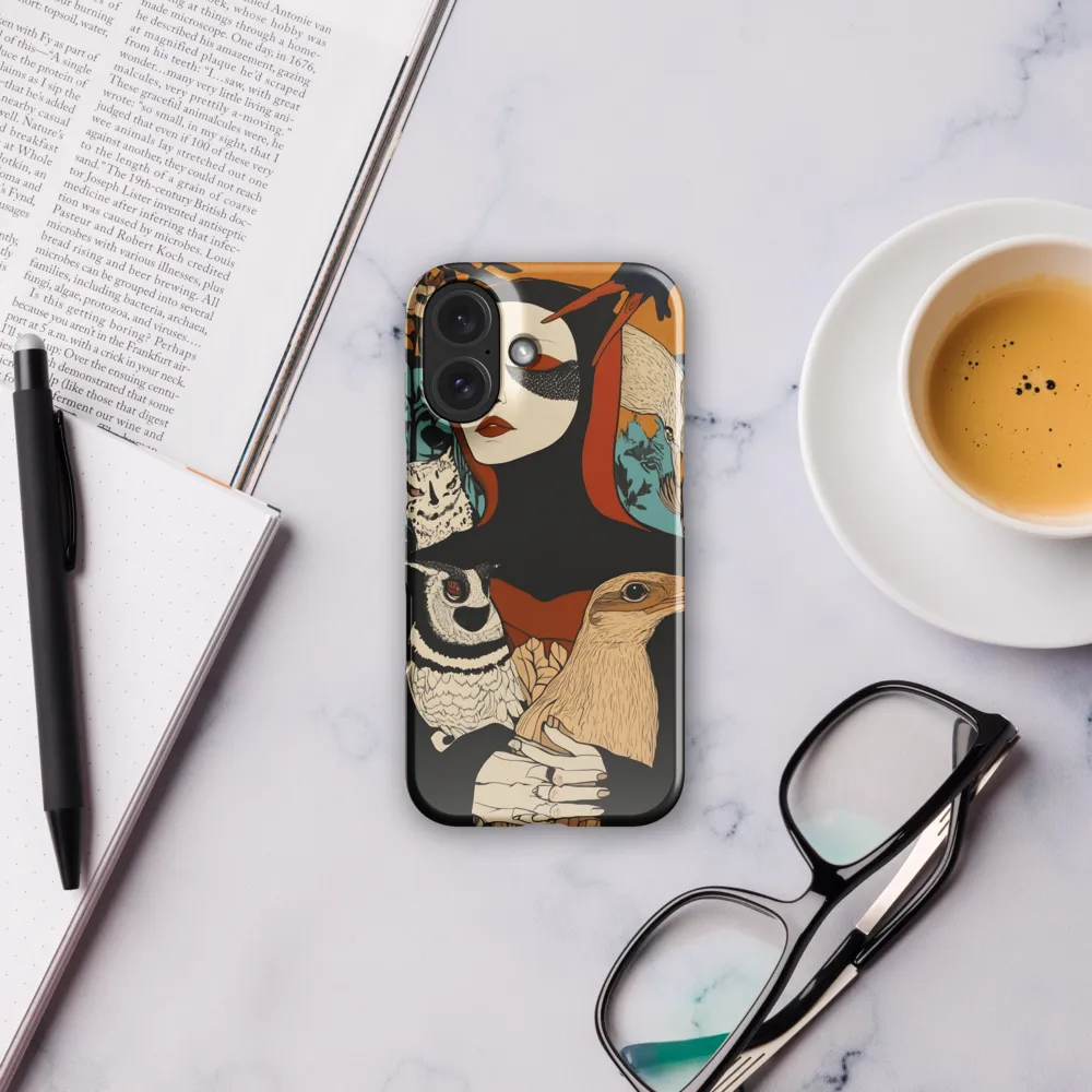 Enigmatic Woman with Wildlife 
 iPhone 11 | Tough Case