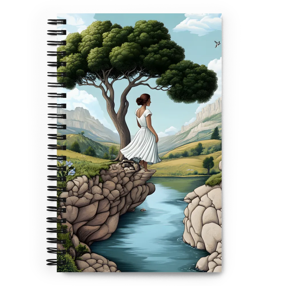 Contemplation on the Cliff 
 Spiral Notebook | 140 pages