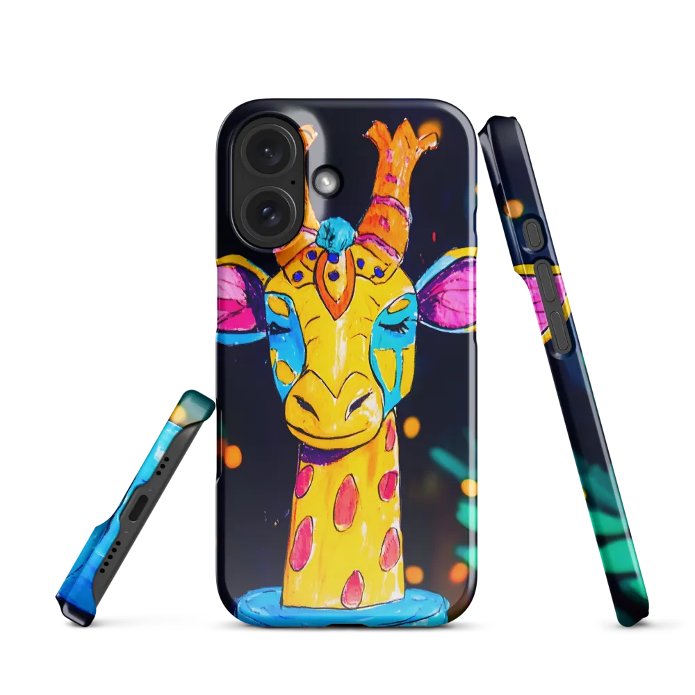 Whimsical Giraffe in Vibrant Colors