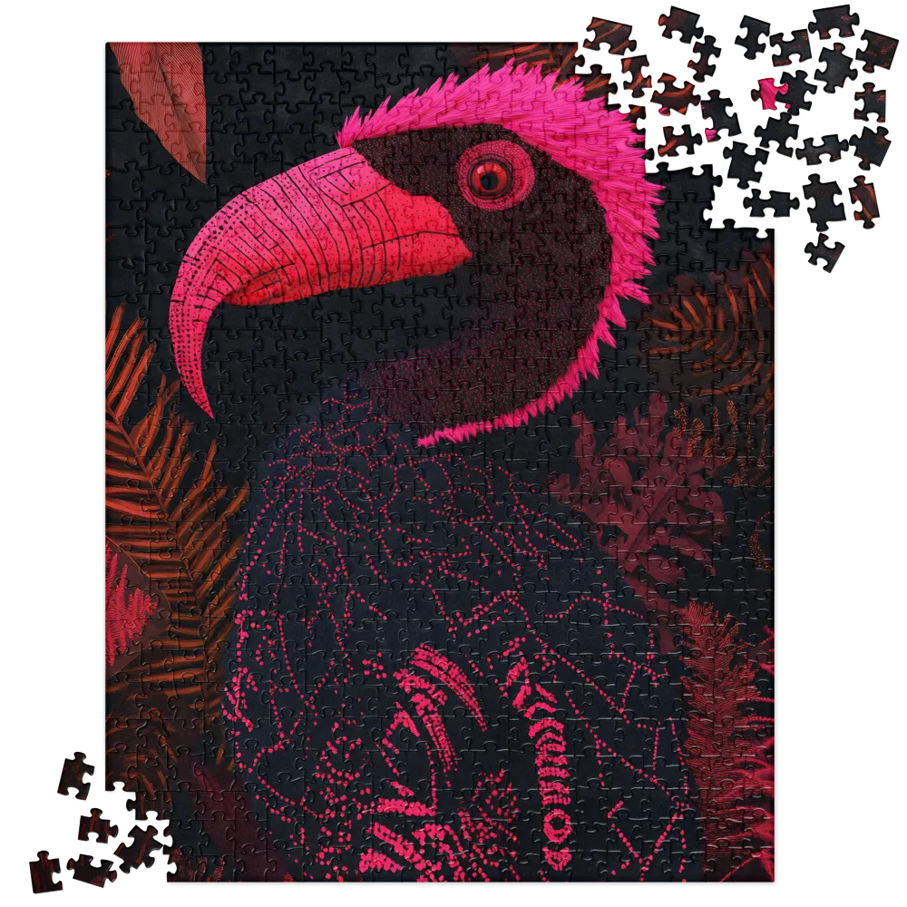 Neon Tropical Bird 
 Jigsaw Puzzle