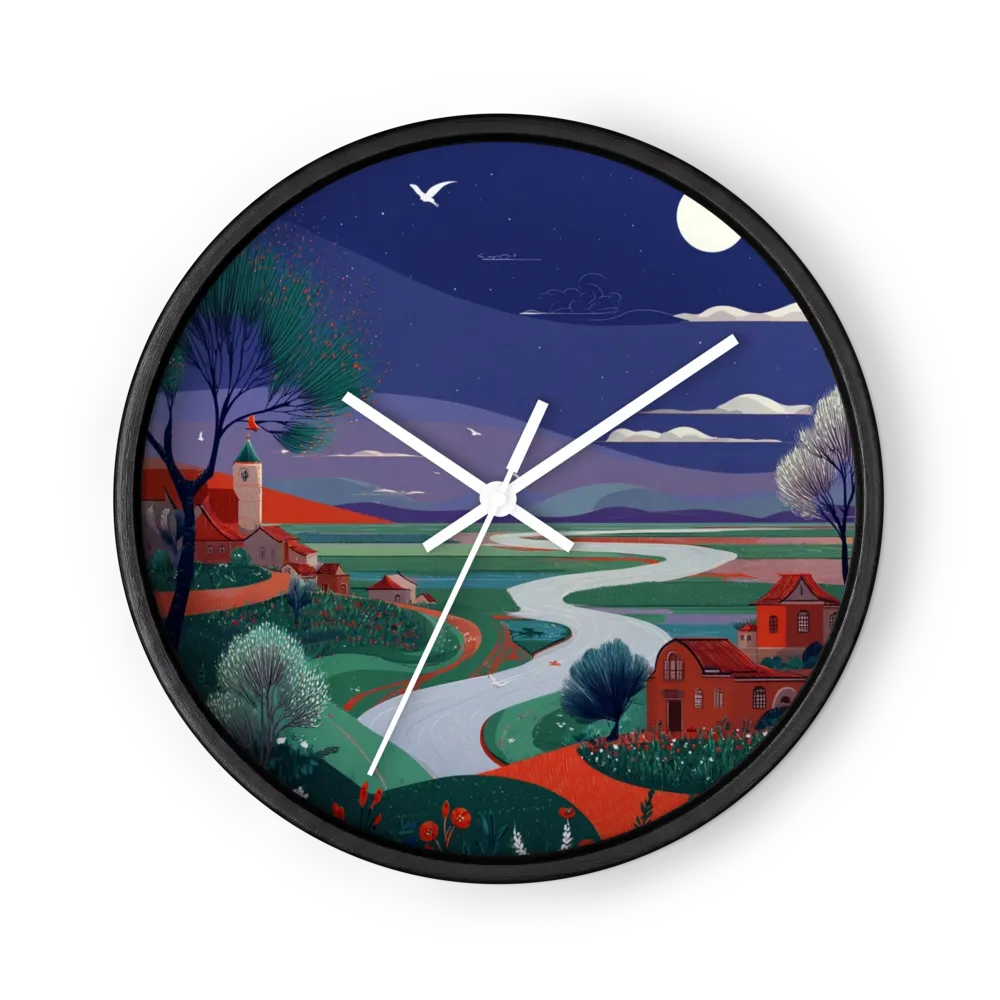 Moonlit River Landscape