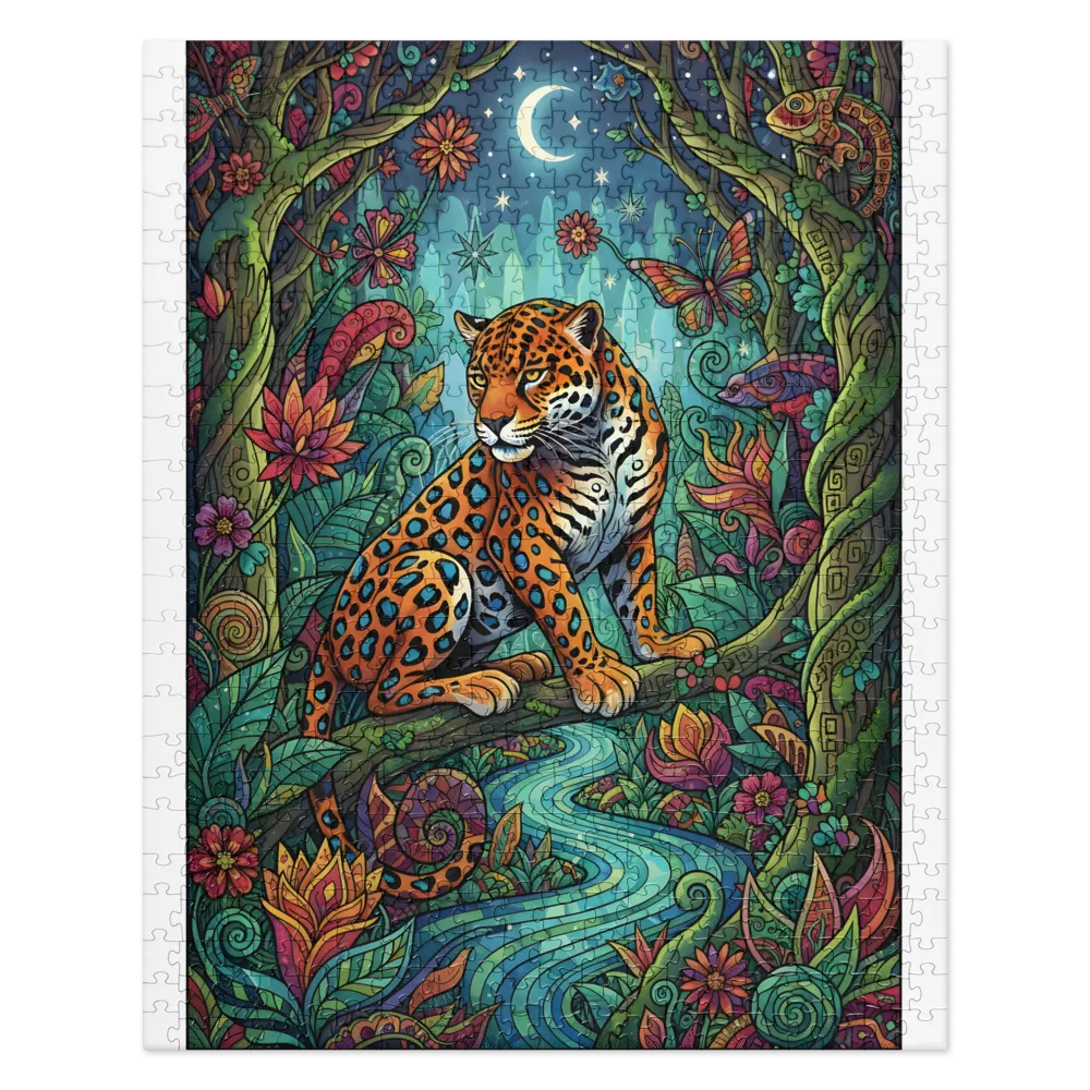 Enchanted Jungle Jaguar 
 Jigsaw Puzzle