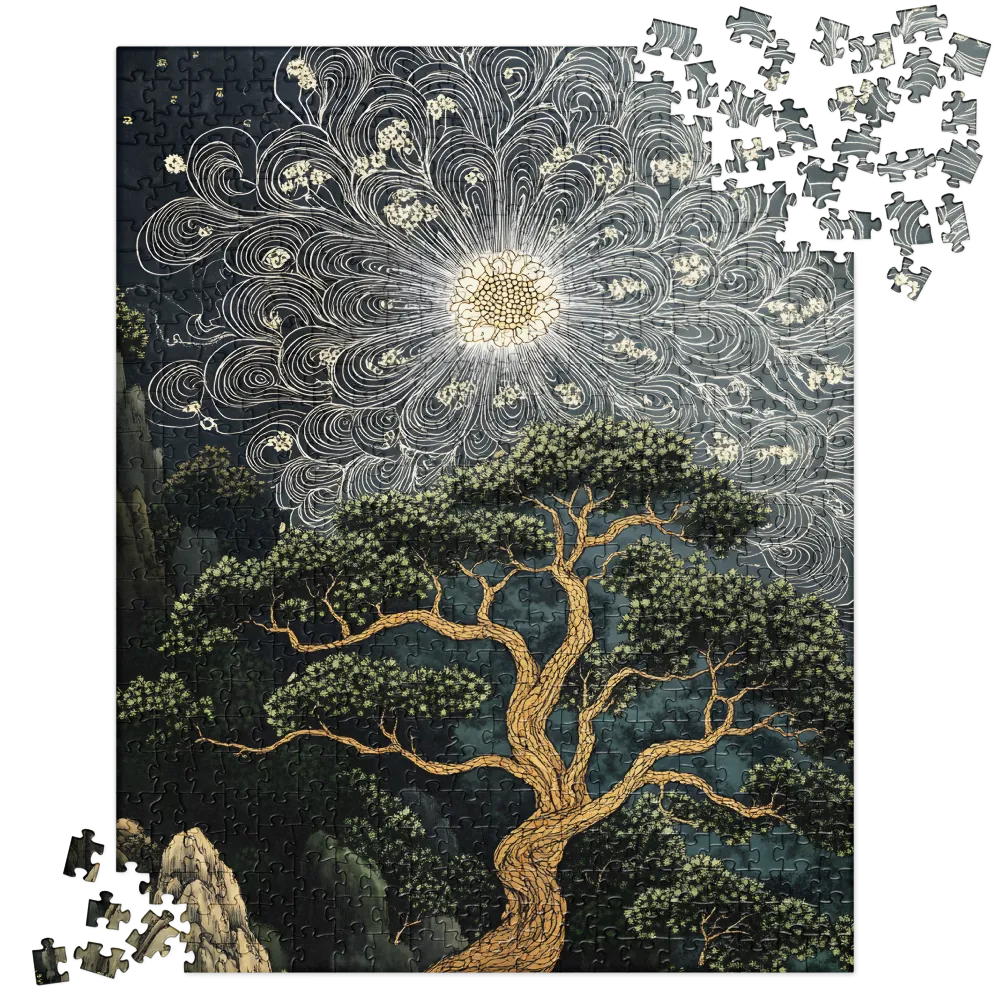 Gilded Celestial Bonsai 
 Jigsaw Puzzle