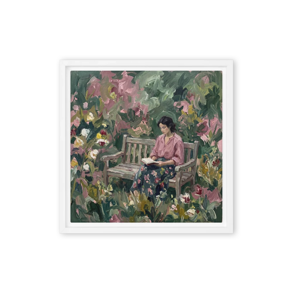 Reading in the Garden | Art Print