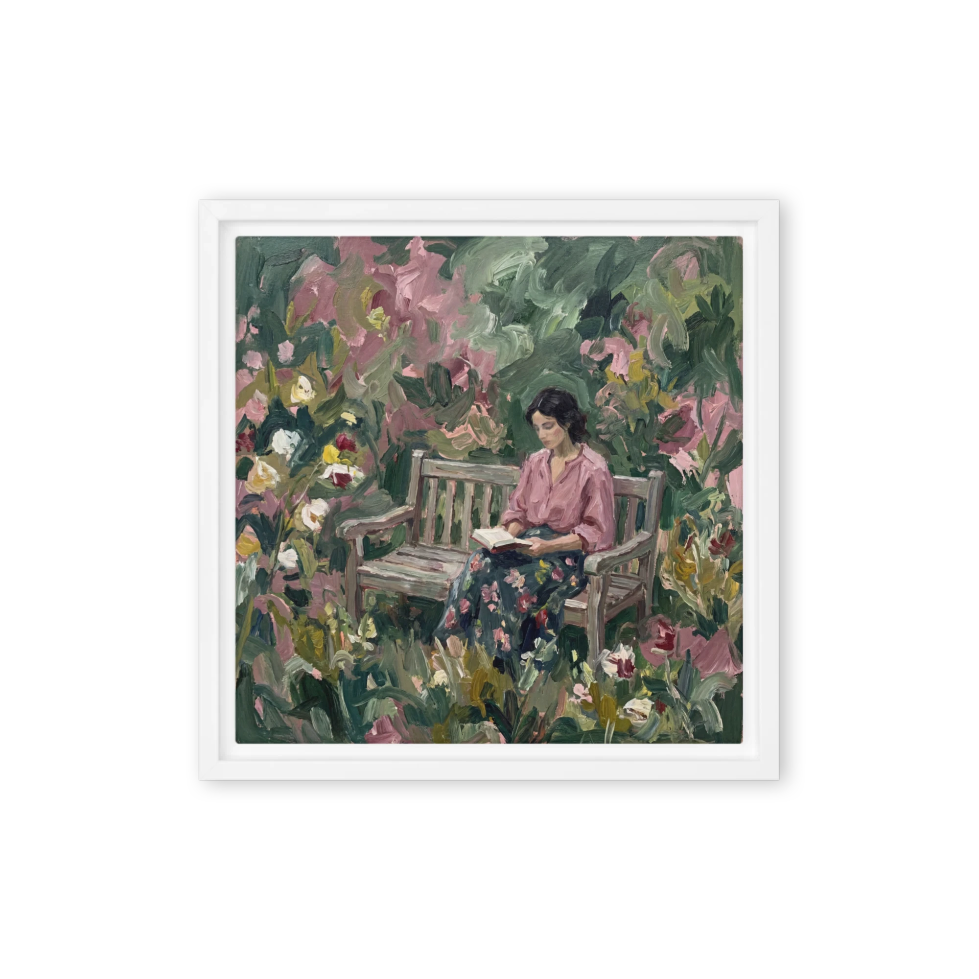 Reading in the Garden | Art Print