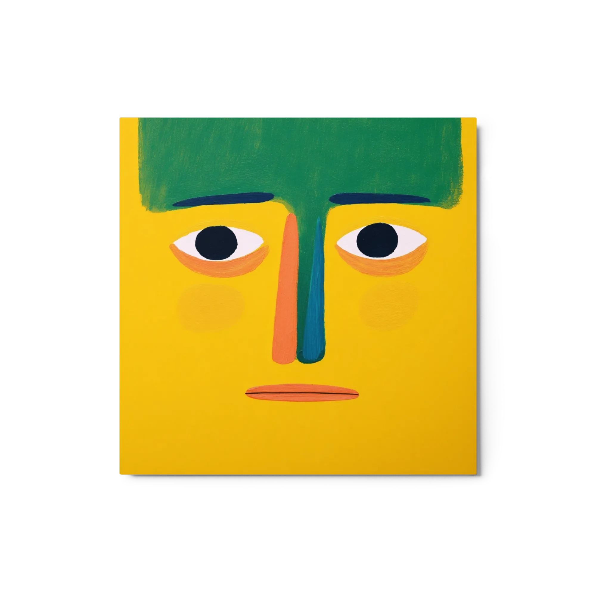Geel en Groen Blokportret