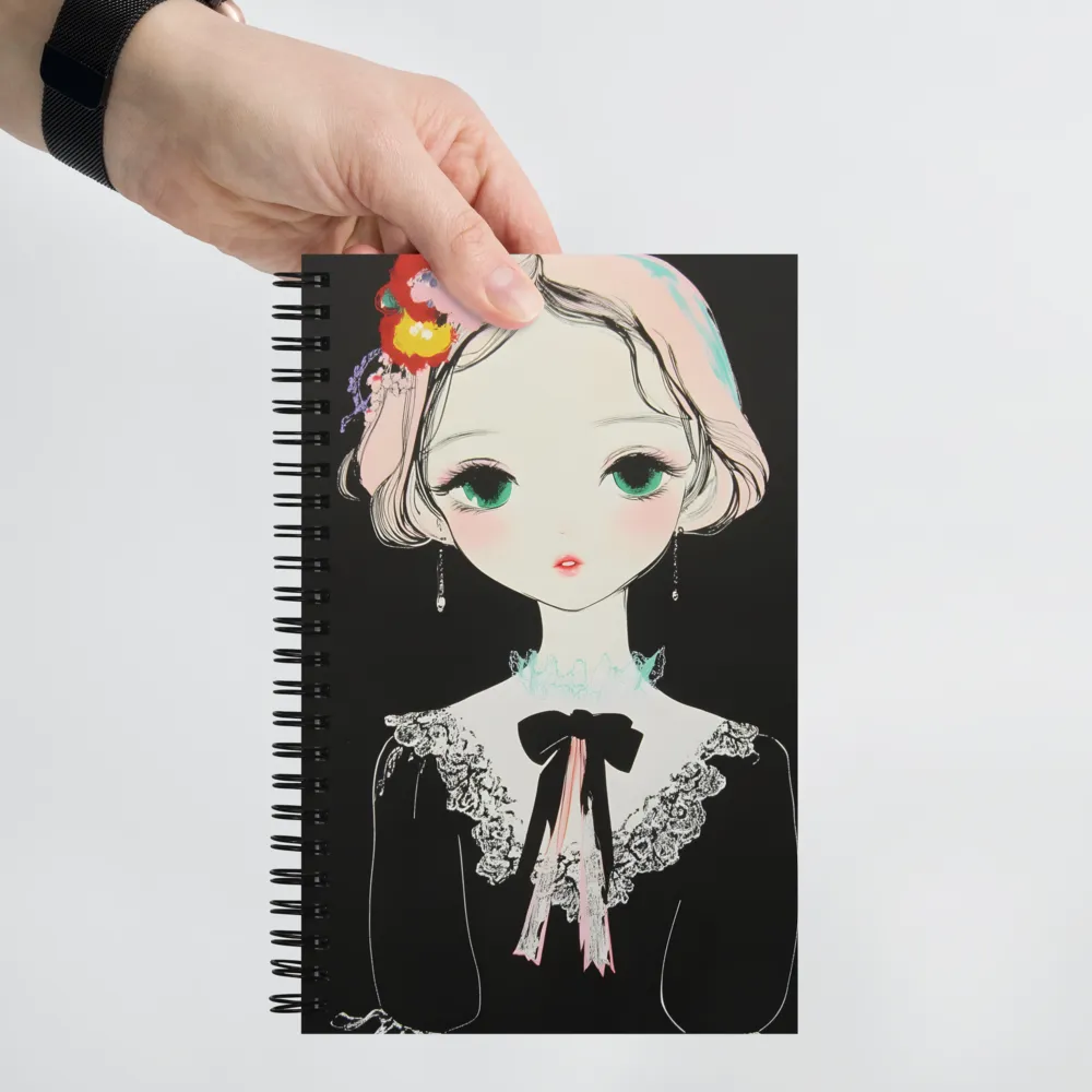 Enigmatic Floral Muse 
 Spiral Notebook | 140 pages