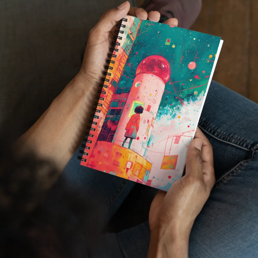 Gaze Towards the Cosmic City 
 Spiral Notebook | 140 pages