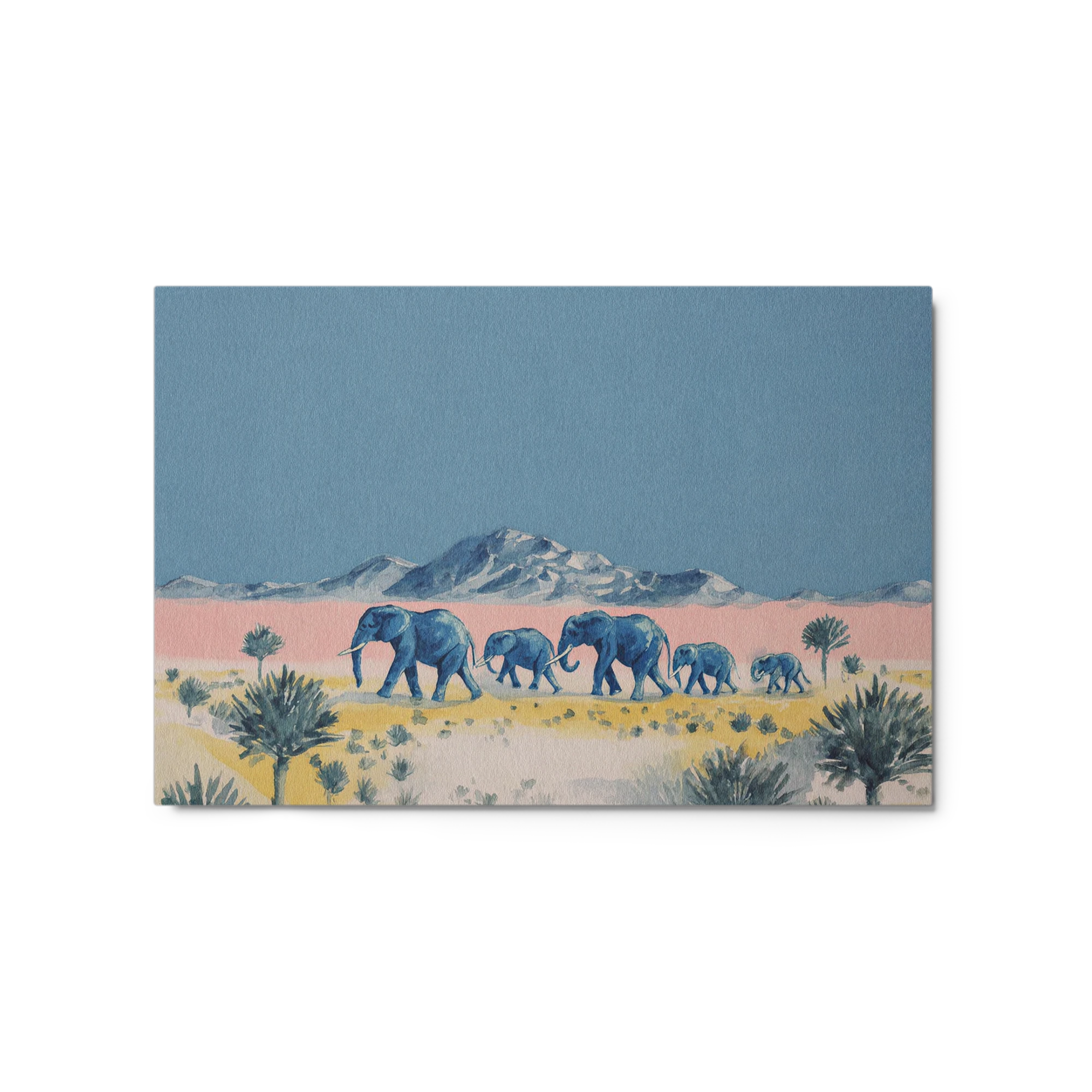 Blue Elephants Crossing