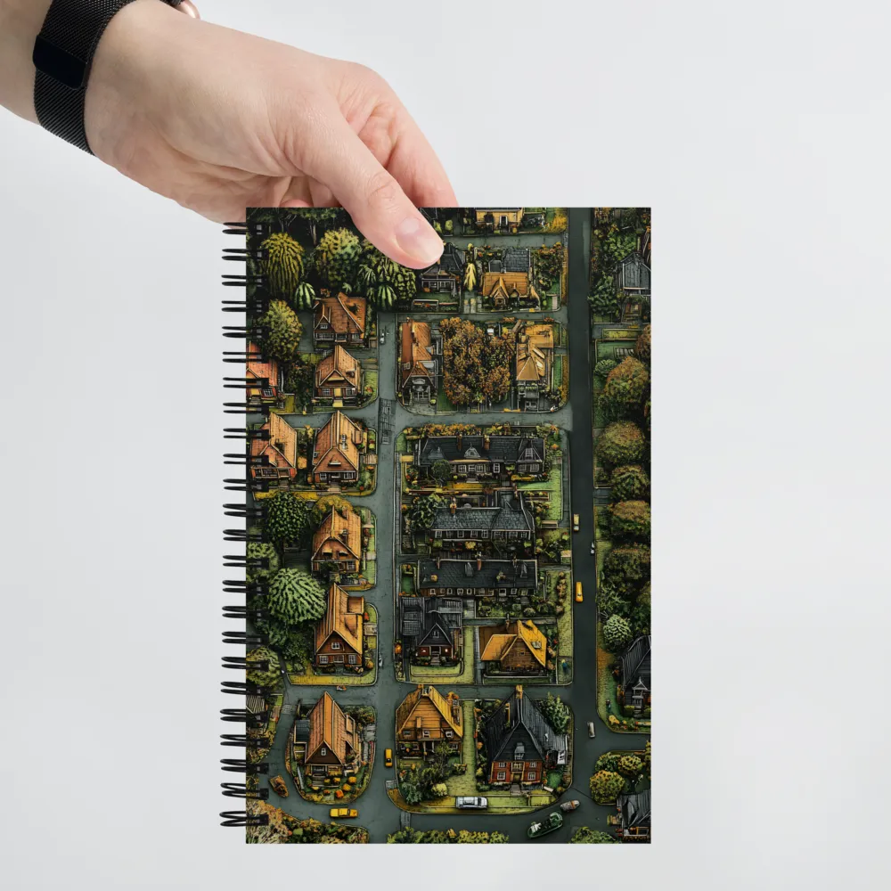 Textured Suburban Overview 
 Spiral Notebook | 140 pages