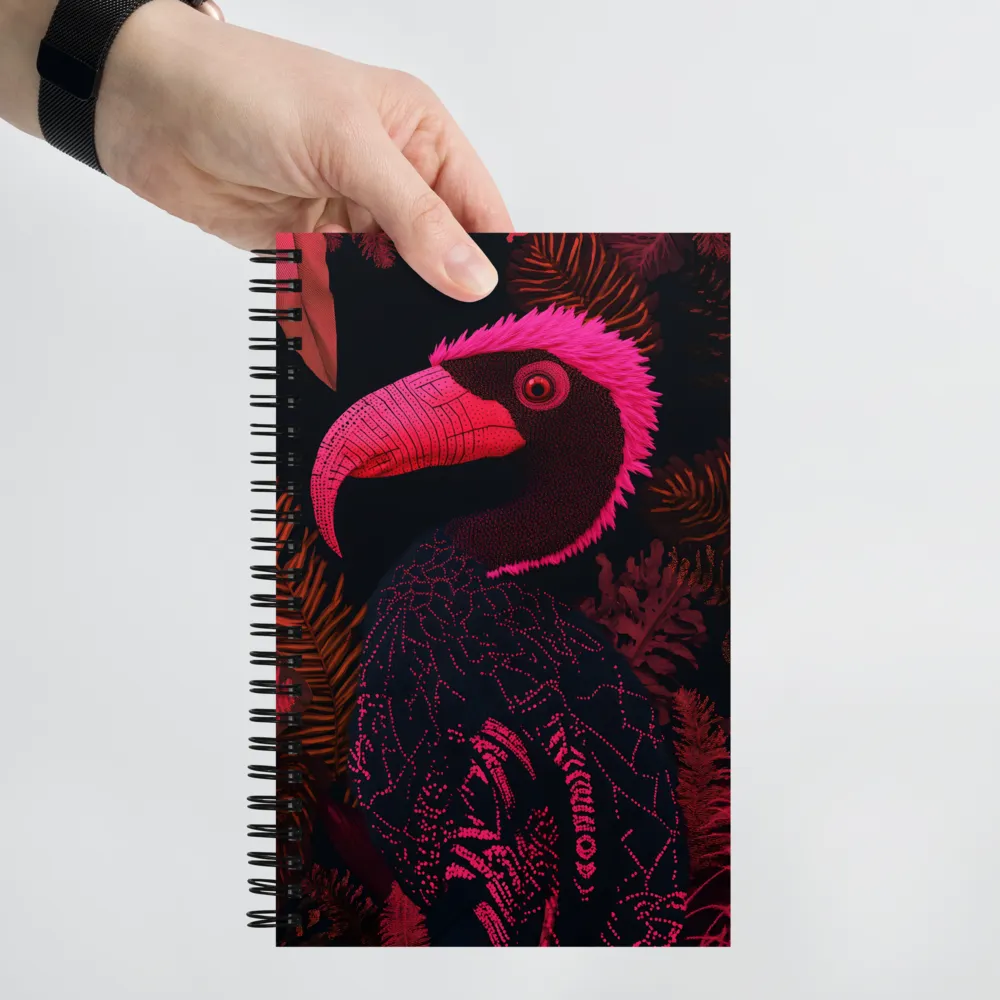 Neon Tropical Bird 
 Spiral Notebook | 140 pages
