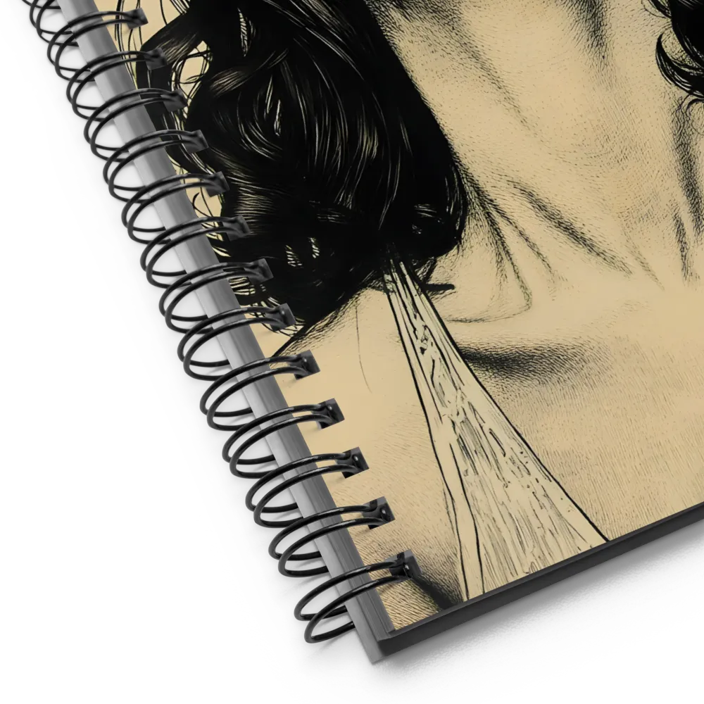 Hypnotic Gaze Portrait 
 Spiral Notebook | 140 pages