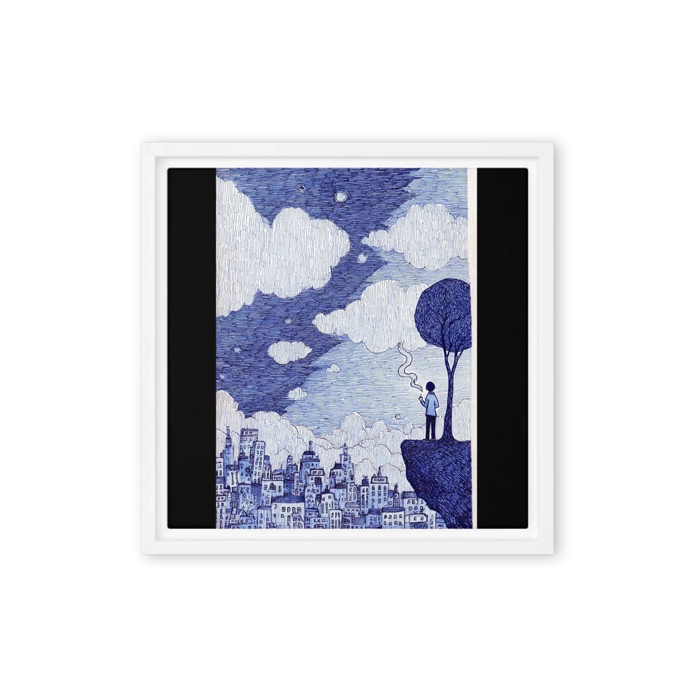 Blue Horizon Solitude | Art Print