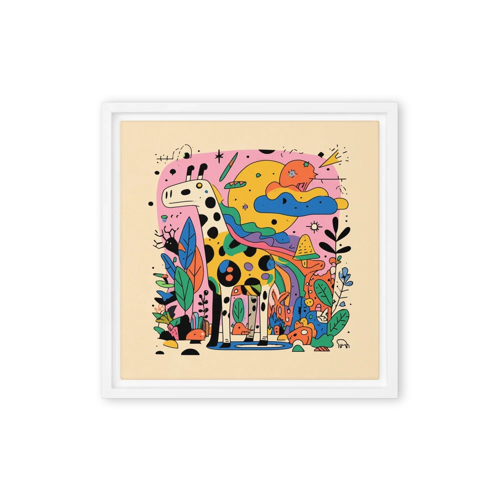 Whimsical Giraffe Art | Art Print