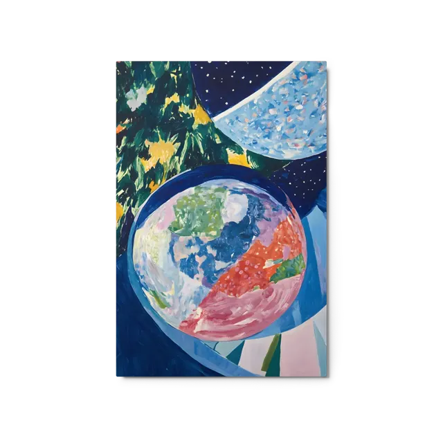 Cosmic Earth Canvas | Art Print