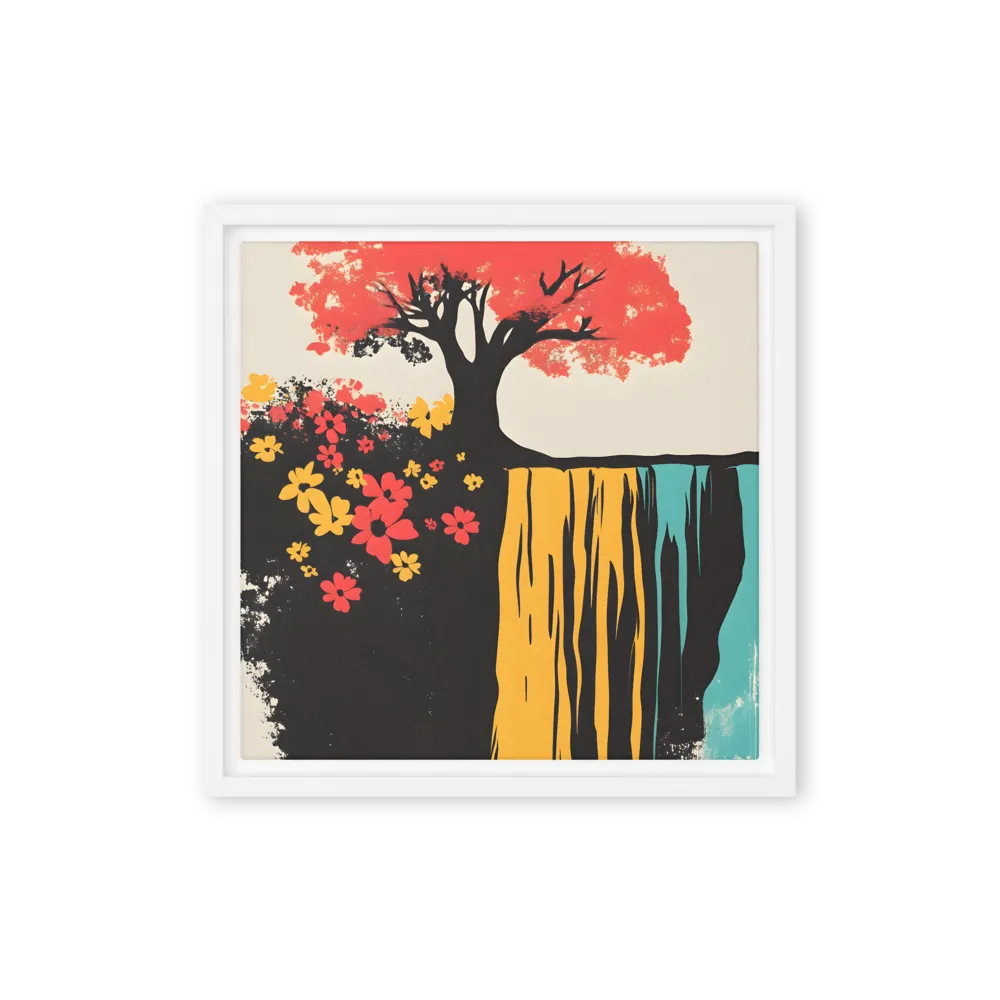 Stylized Nature Falls 
 Canvas | 10″x 10″