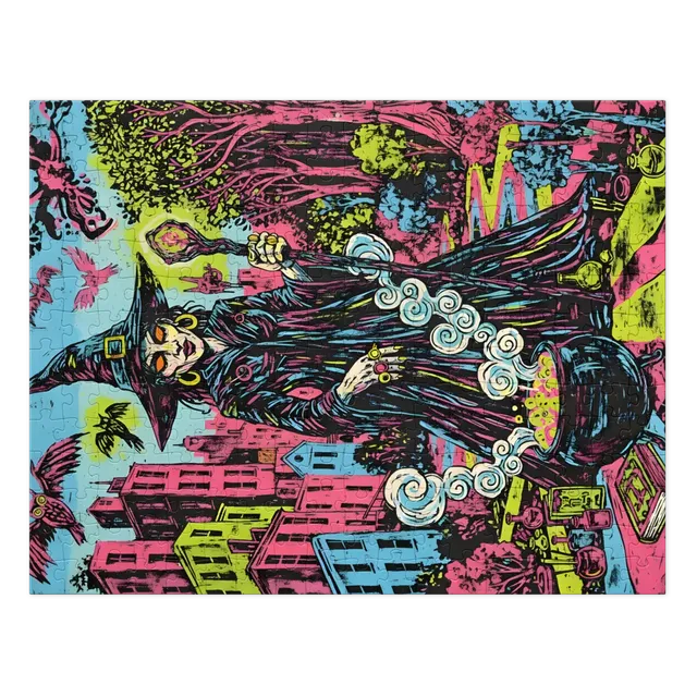 Neon City Witch | Jigsaw Puzzles