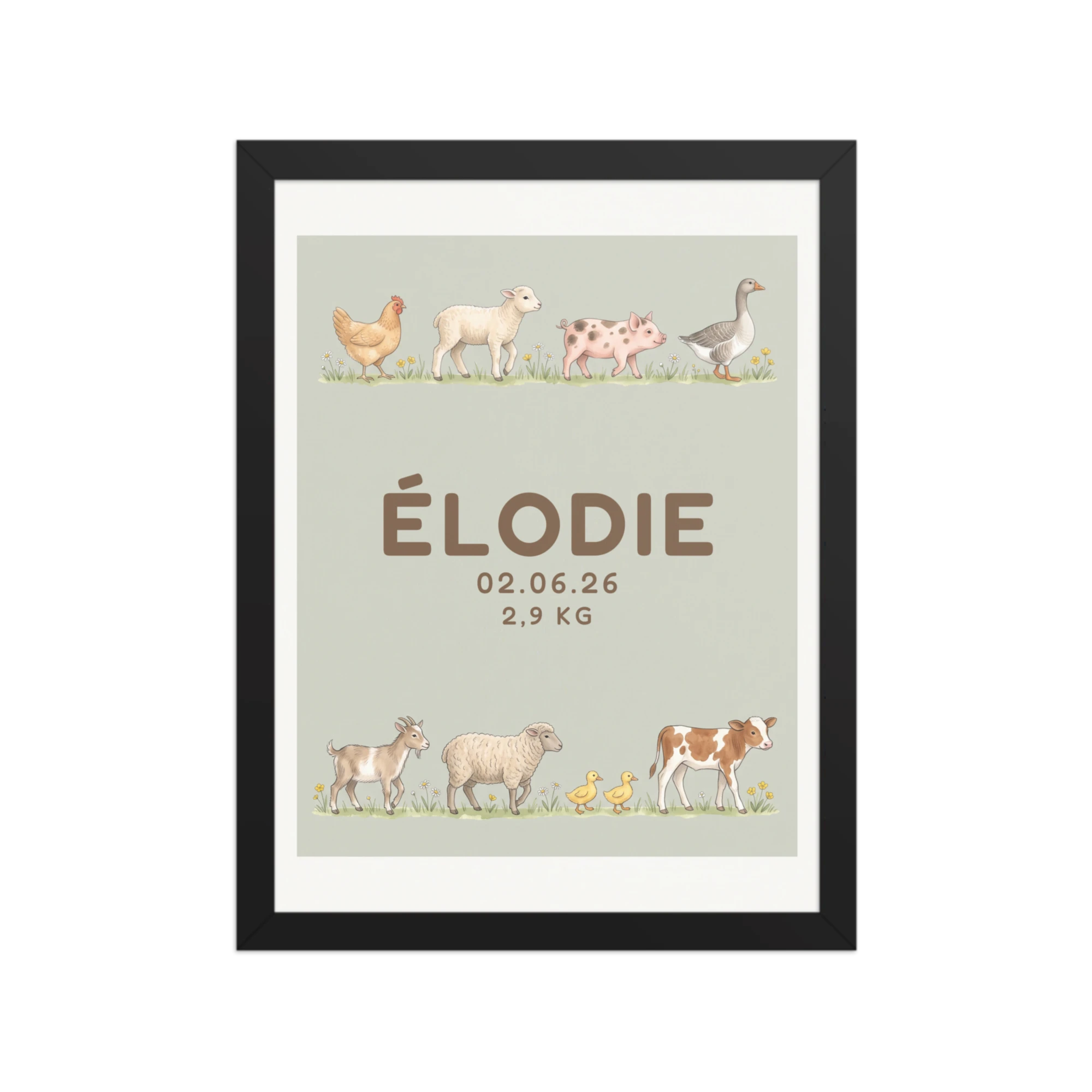 Farm Parade Nursery Name Art — example