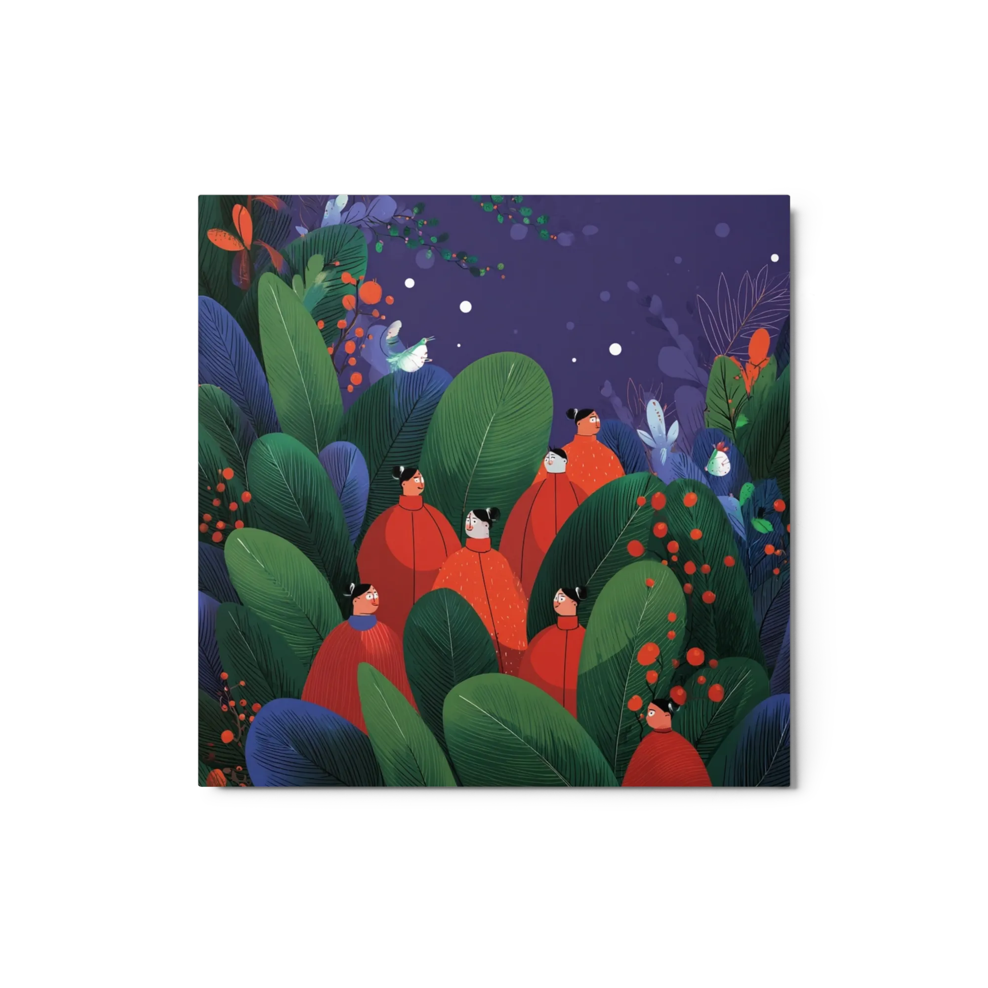 Red Cloaks in the Foliage