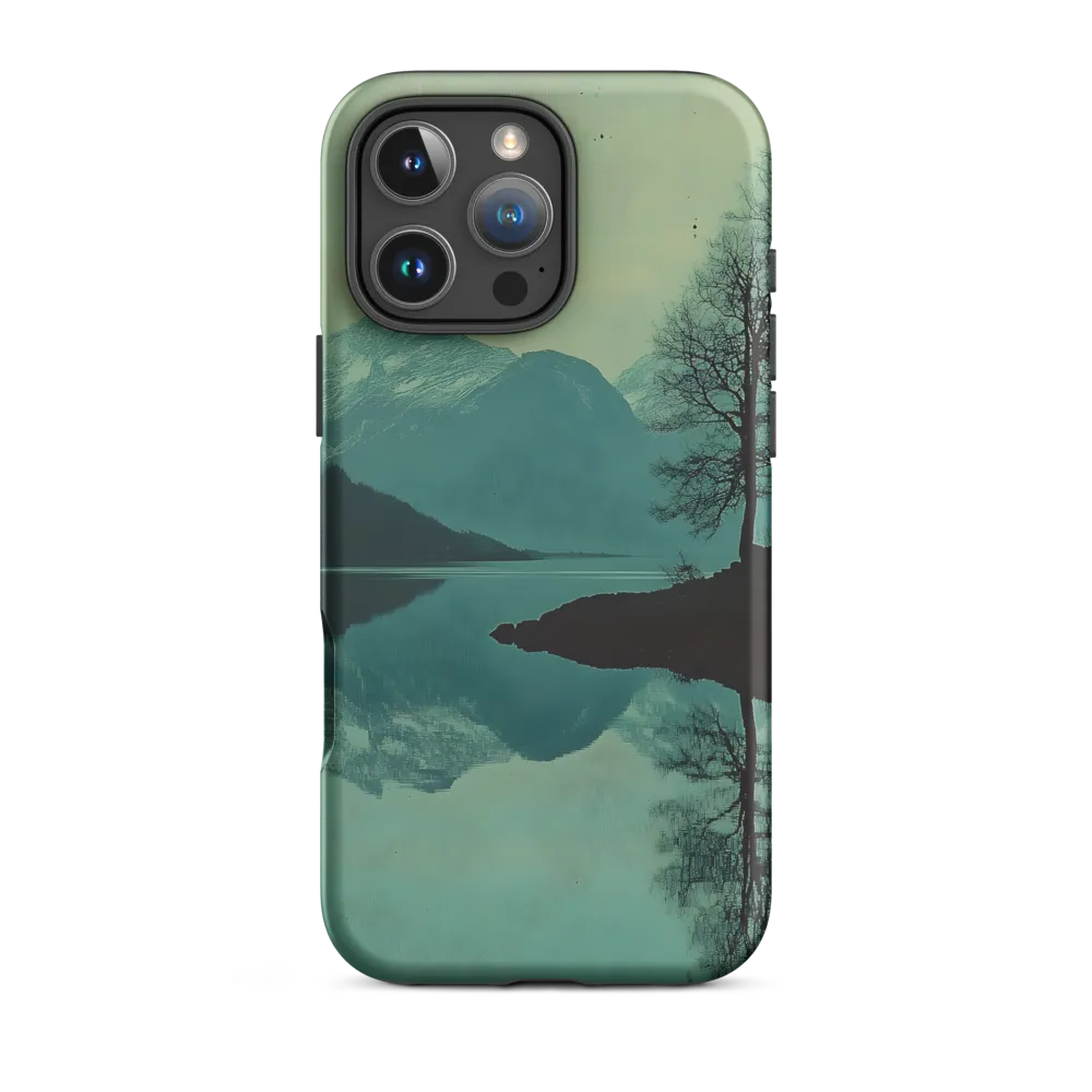 Serene Landscape with Mountains and Trees | Phone Case