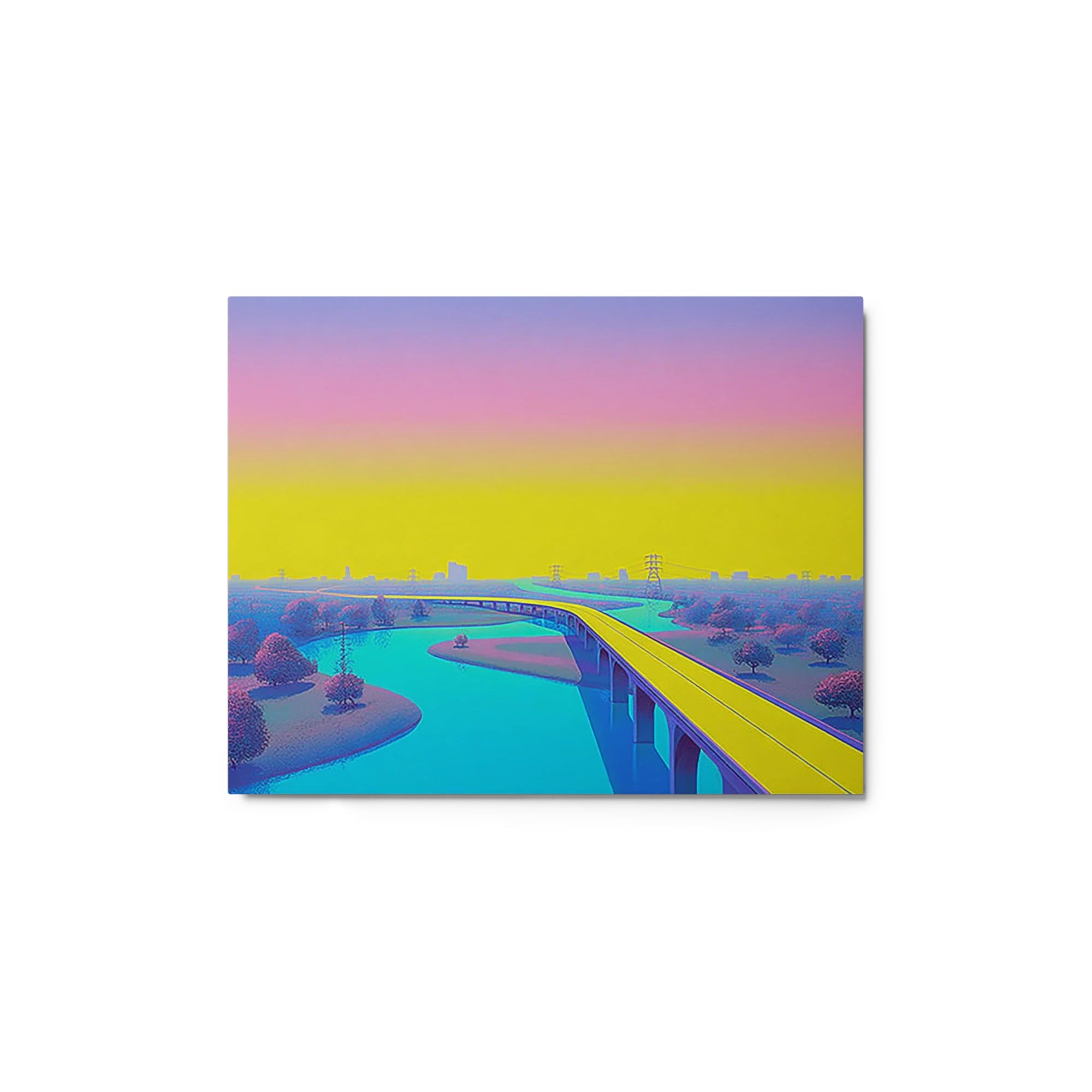 Sunset Highway Over River