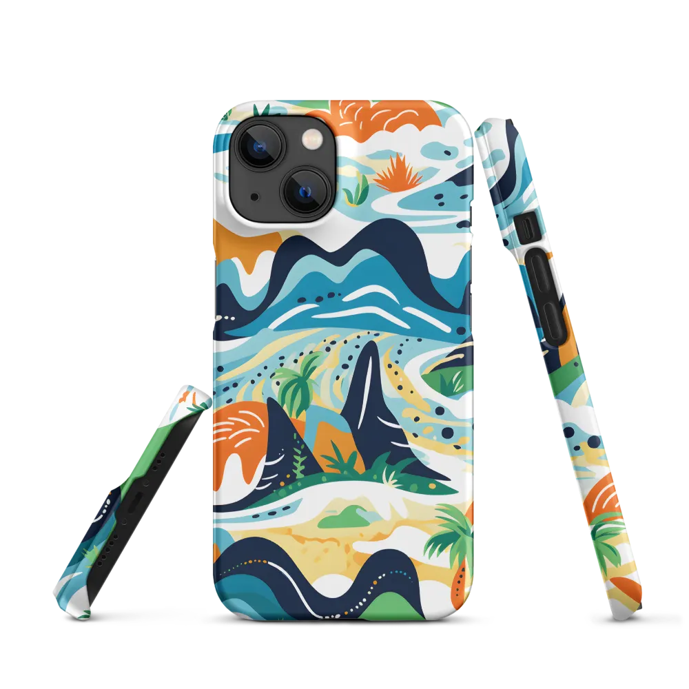 Vibrant Abstract Landscape | Phone Case