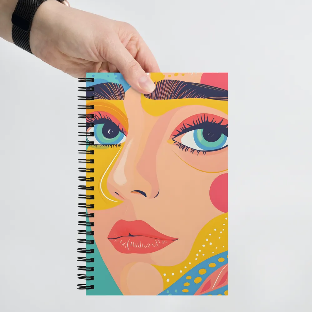 Pop Art Portrait 
 Spiral Notebook | 140 pages