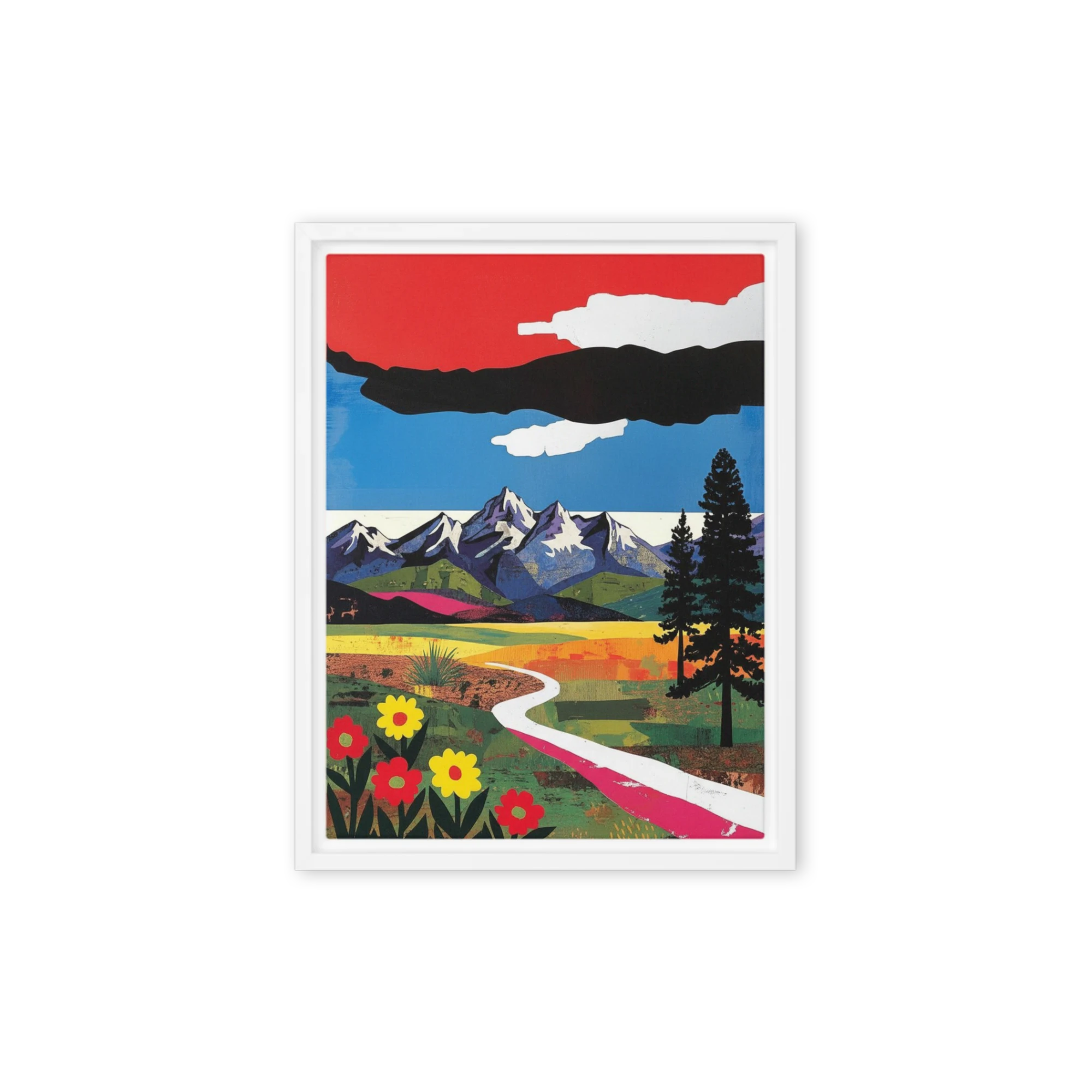 Vibrant Mountain Path