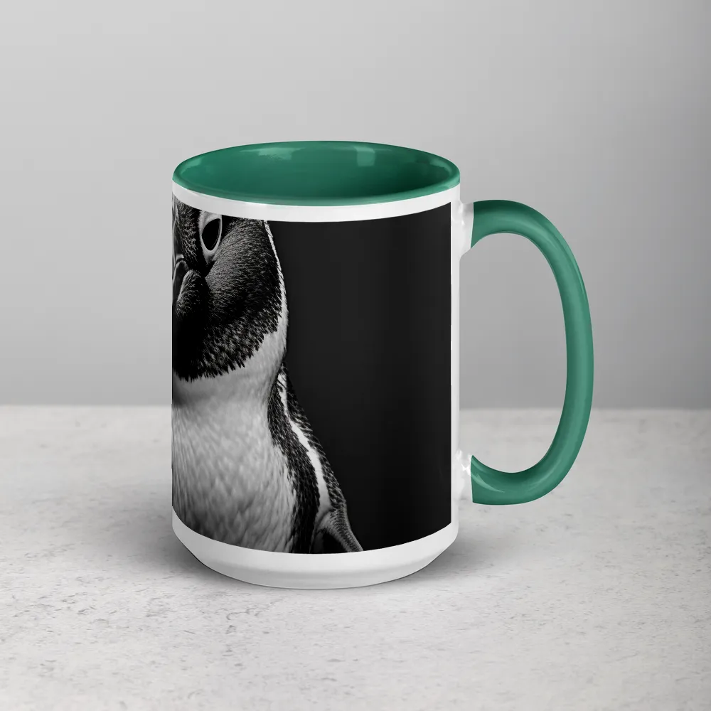 Monochrome Penguin Portrait 
 Mug