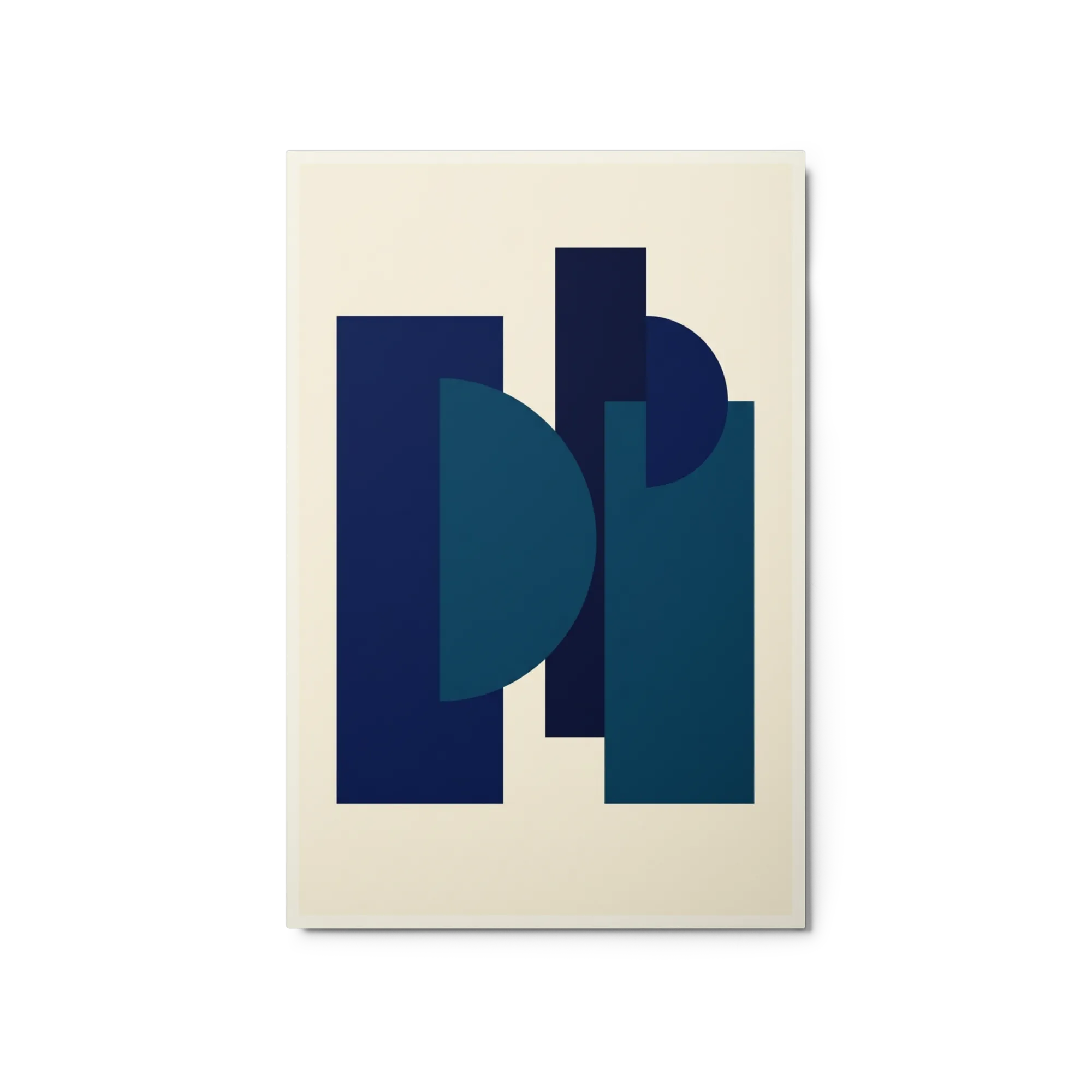 Composition in Blue and Beige