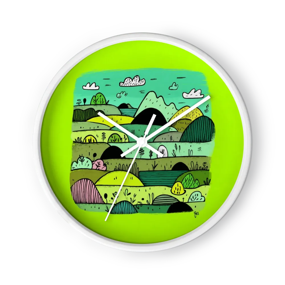 Emerald Hills | Wall Clock