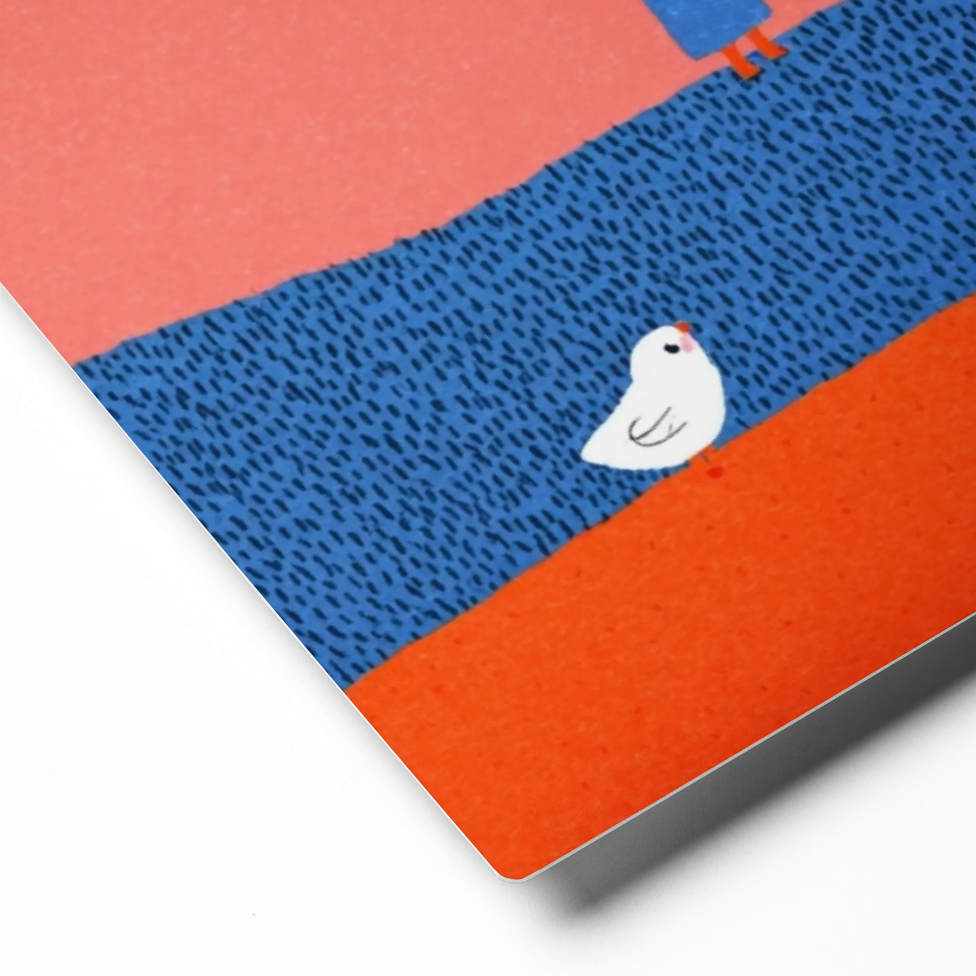 Girl and Giant Duck | Art Print