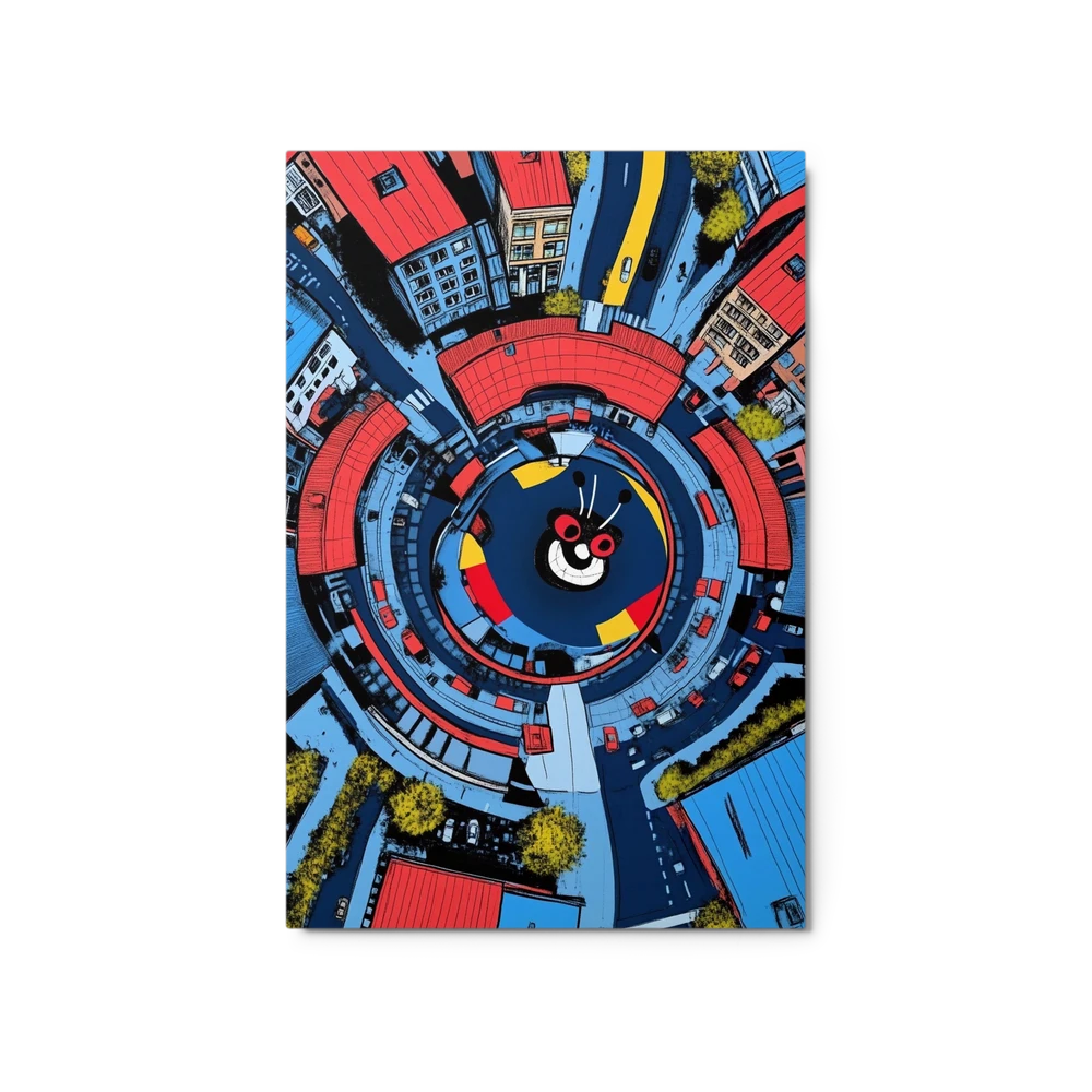 Whimsical Cityscape Orbit | Art Print