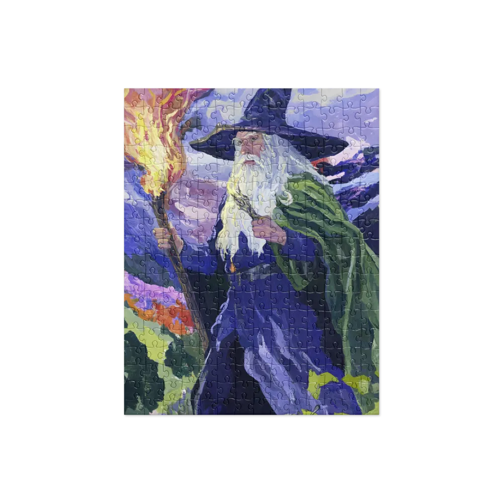 Wizard's Flaming Journey 
 Jigsaw Puzzle