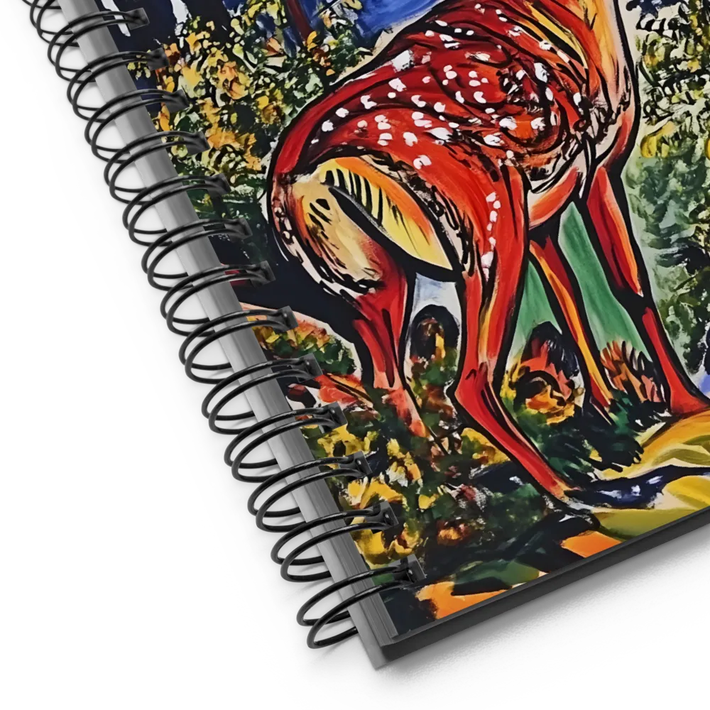 Autumn Stag in Forest 
 Spiral Notebook | 140 pages