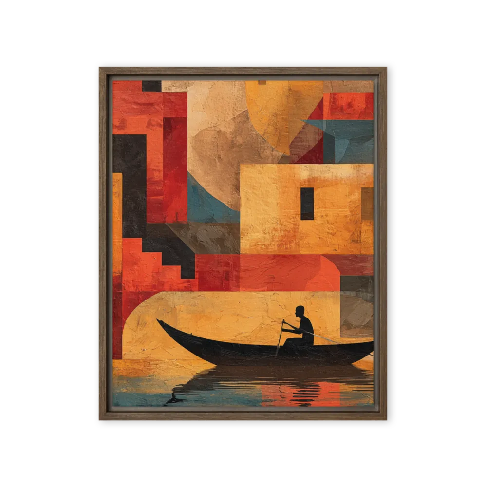 Cubist River Journey | Art Print