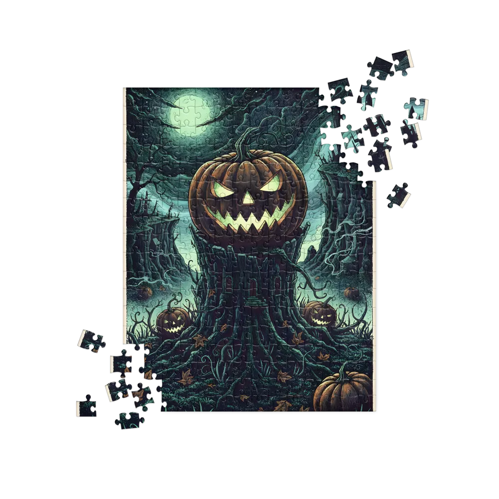 Moonlit Jack-o'-Lantern 
 Jigsaw Puzzle