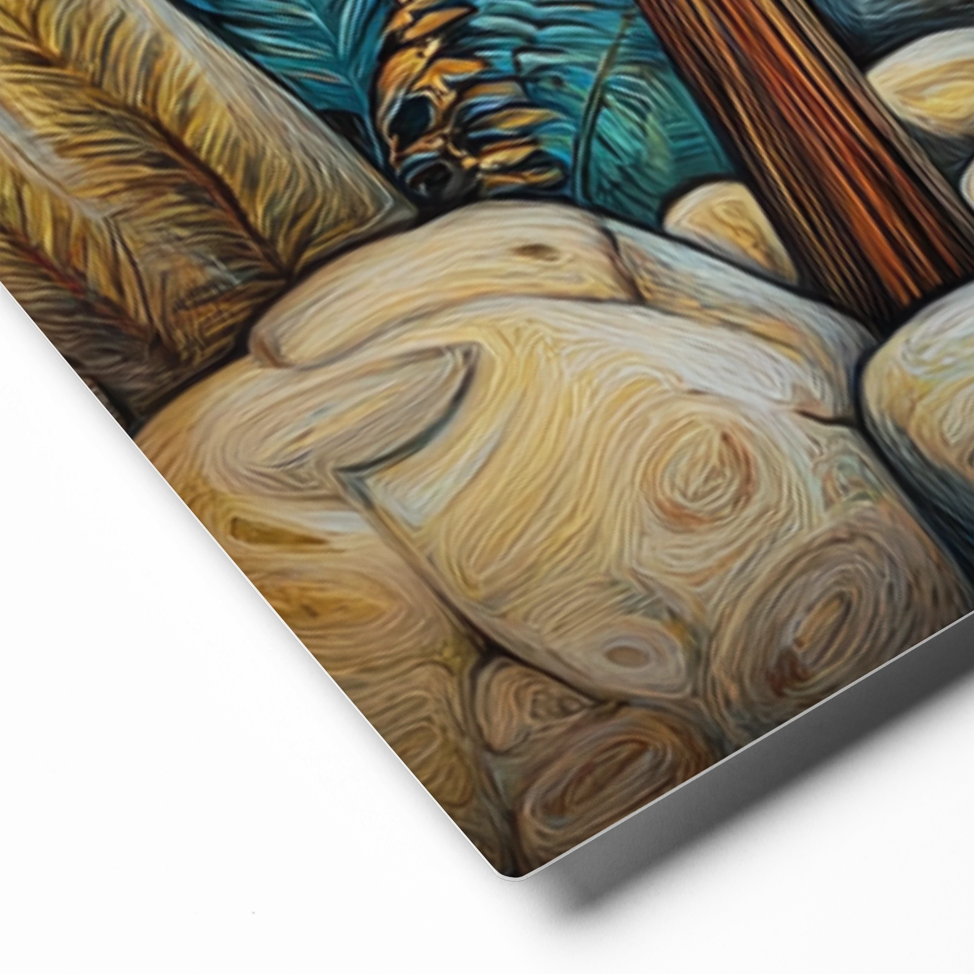 Swirling Garden and Bird | Art Print