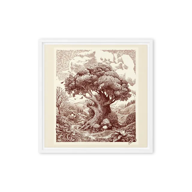 Ancient Tree Landscape | Art Print