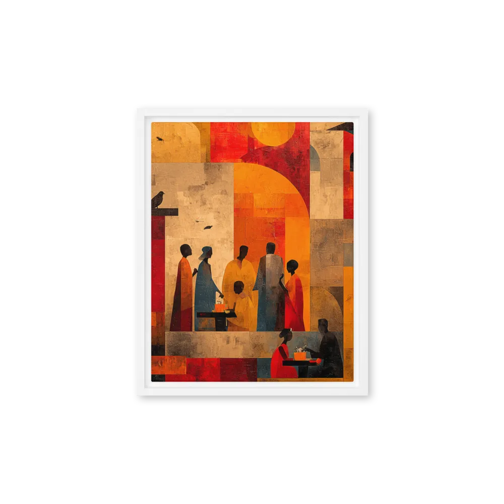 Cubist City Gathering | Art Print