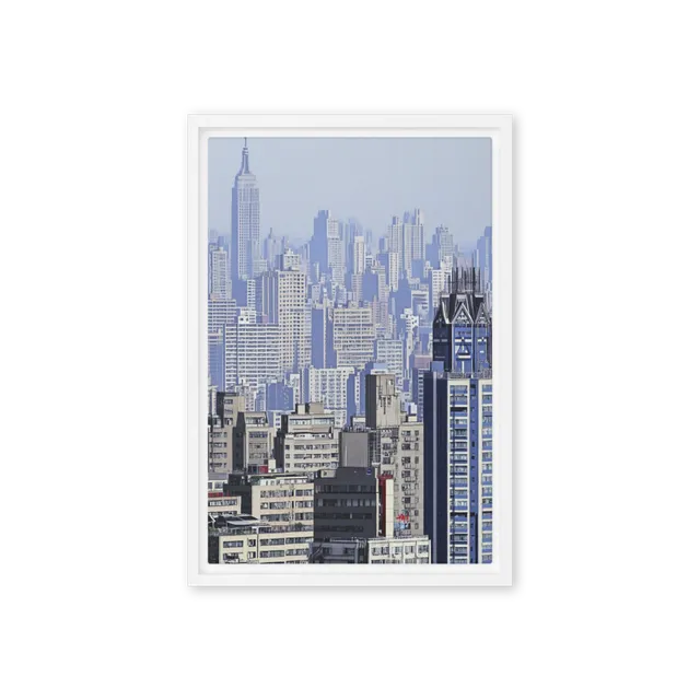 Blue Cityscape Layers | Art Print