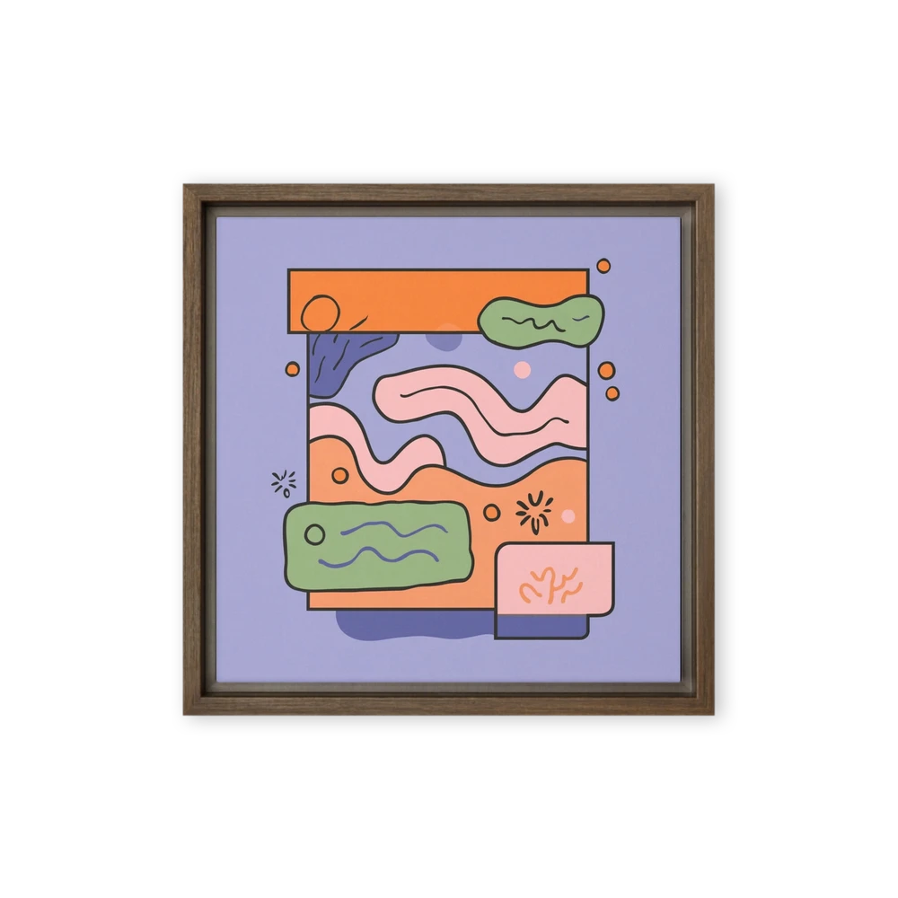Memphis Wave Abstraction | Art Print
