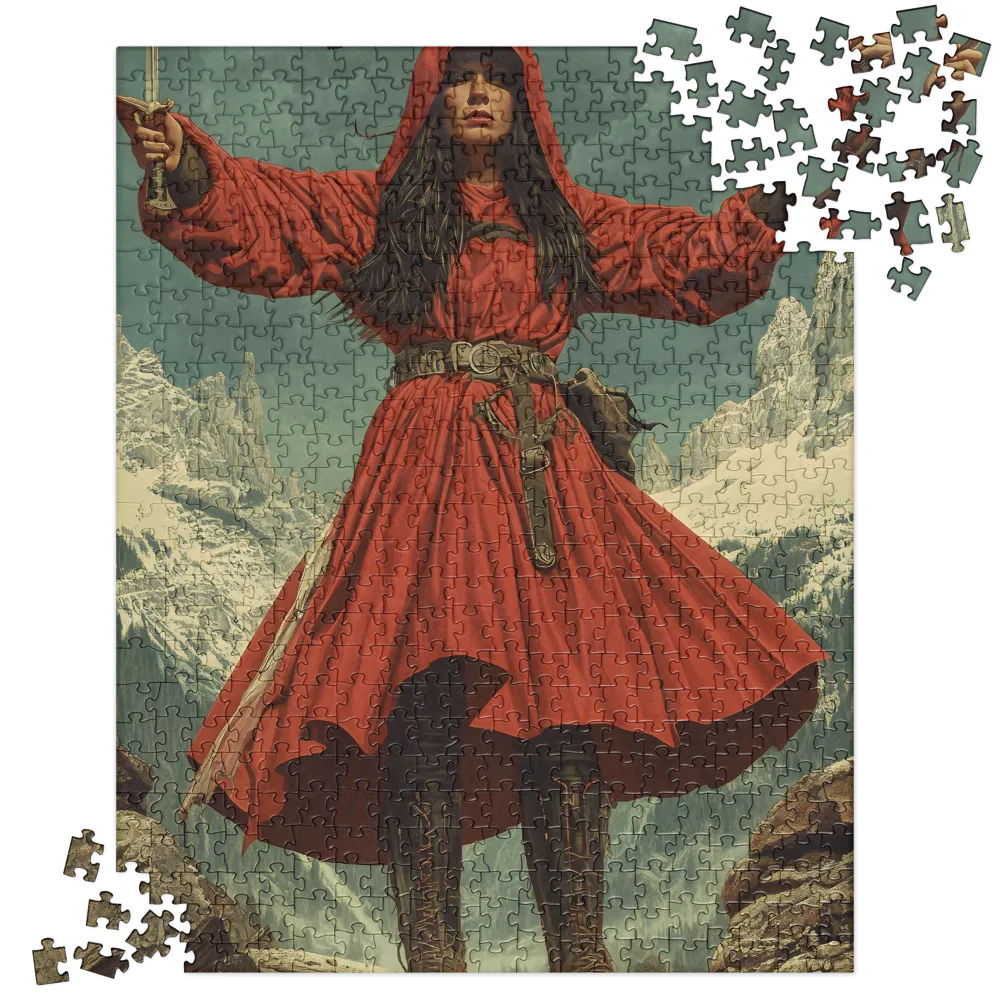 Mountain Warrior's Ascent 
 Jigsaw Puzzle