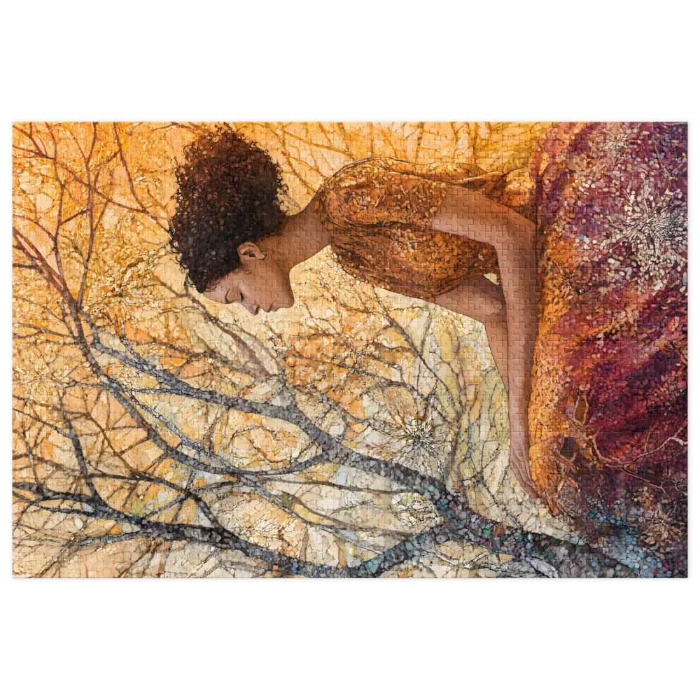 Serene Portrait of a Woman in Nature | Jigsaw Puzzle (252/520 pieces)